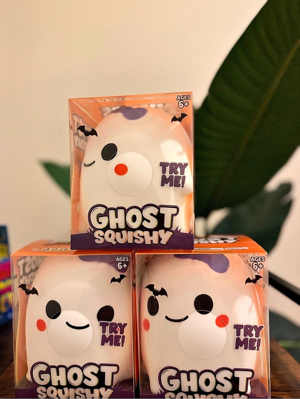 Ghost Squishy Toy Set of 3 girls